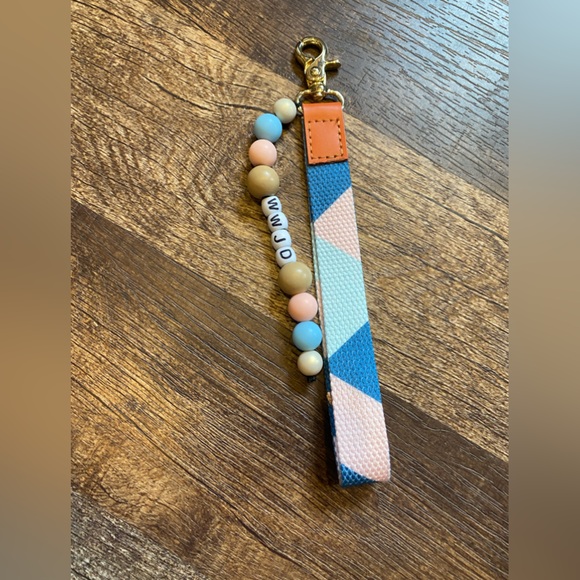 •Handmade• Beautiful Beaded with Leather and Color Block Strap |WWJD| - Picture 1 of 3